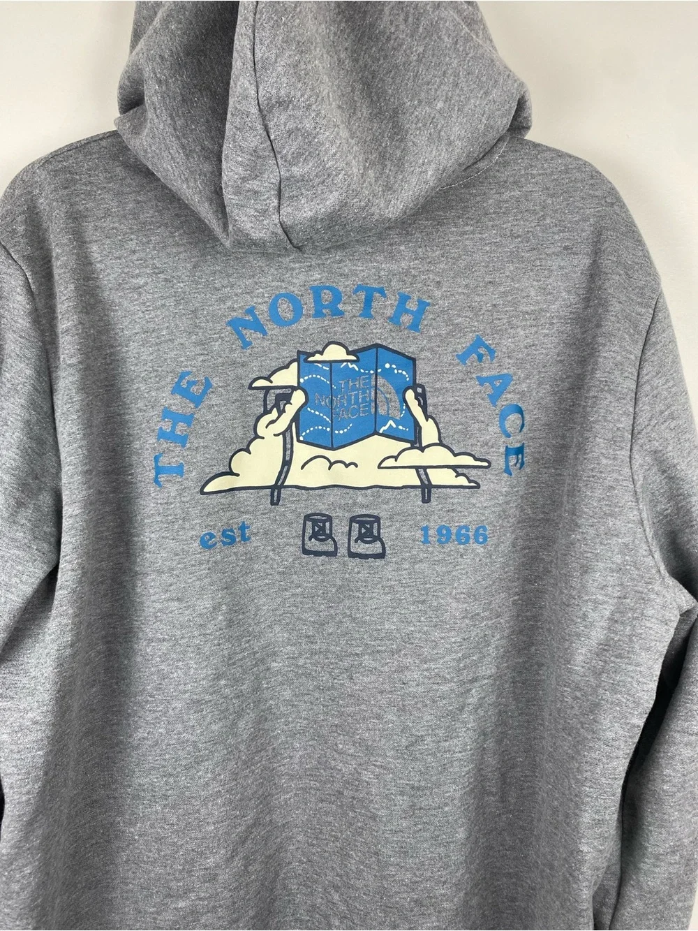 The North Face Men's Evolution Cloud Gray Hoodie Large